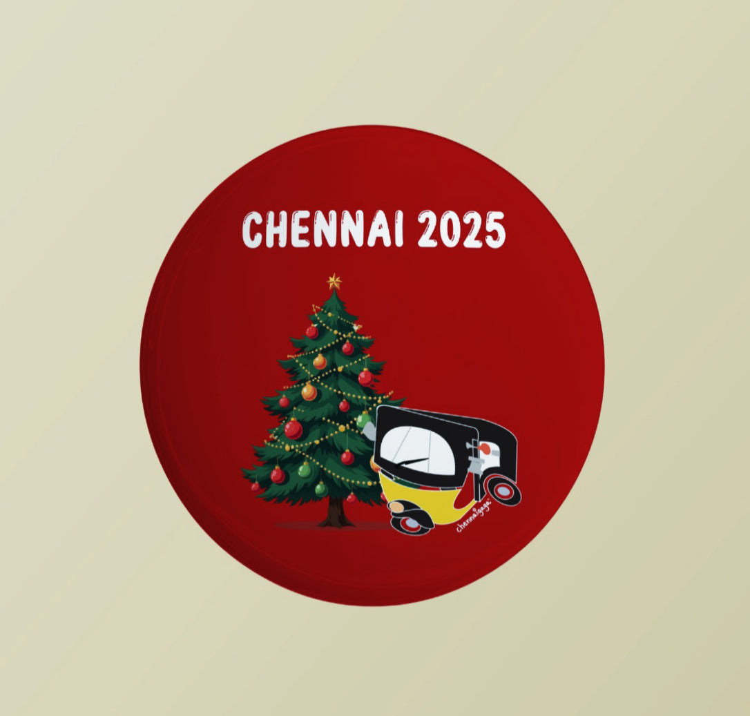 Chennai Christmas 2025 Badge 'n' Magnet