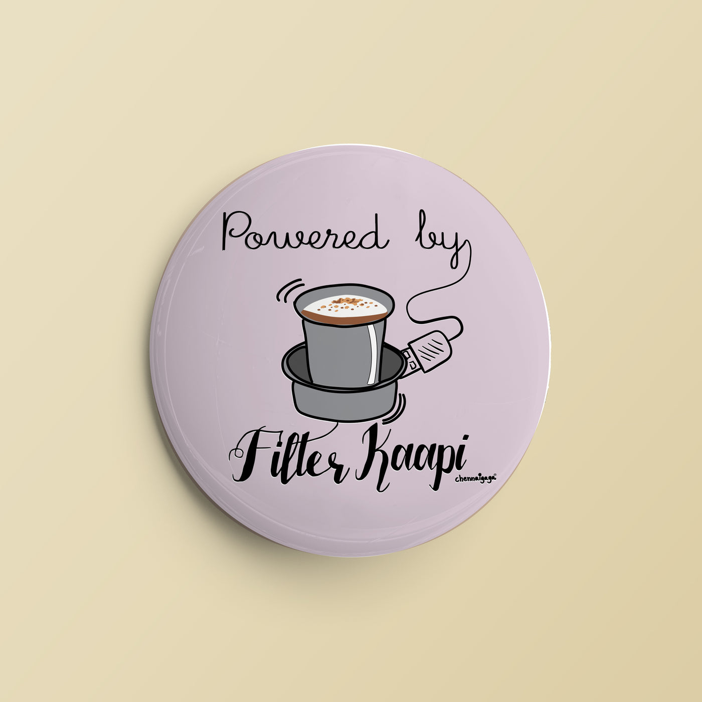 Powered by Filter Kaapi - Magnet / Badge